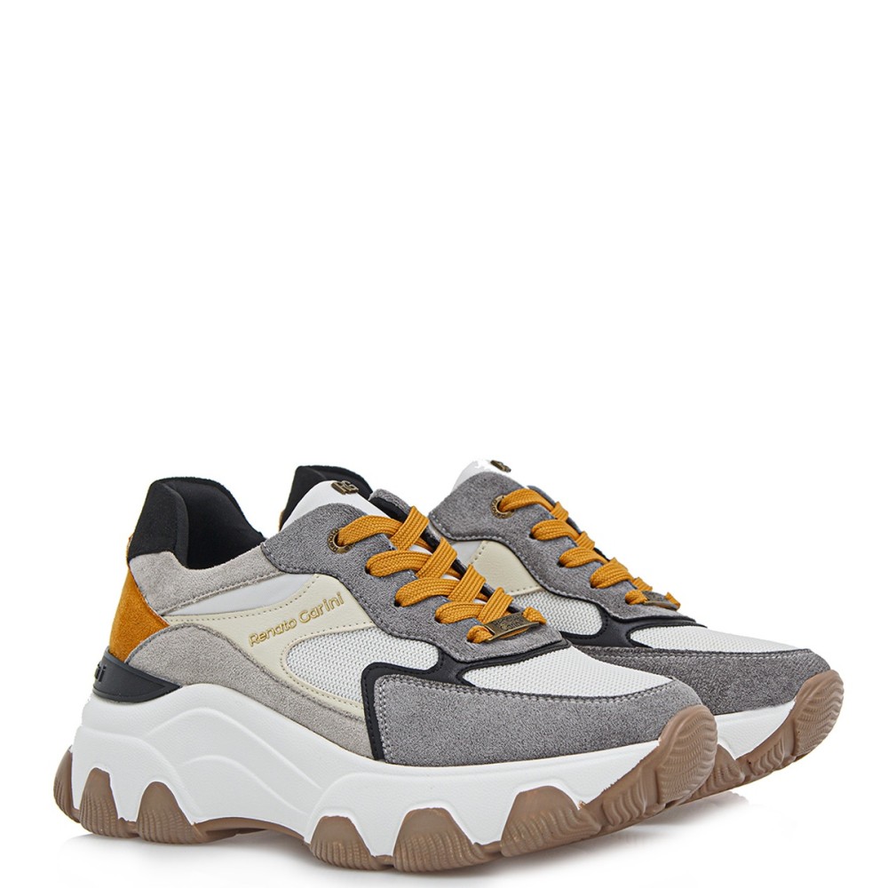 RENATO GARINI</br>Γυναικεία Sneakers Γκρι Καστόρι Πολύχρωμο 22SEX31 Renato Garini RENATO GARINI</br>Γυναικεία Sneakers Γκρι Καστόρι Πολύχρωμο 22SEX31 Renato Garini
