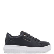 Γυναικεία Sneakers Μαύρο/Μαύρο Φίδι Βερνί 2013-232EX52 Renato Garini