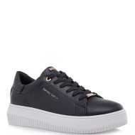 Γυναικεία Sneakers Μαύρο/Μαύρο Φίδι Βερνί 2013-232EX52 Renato Garini