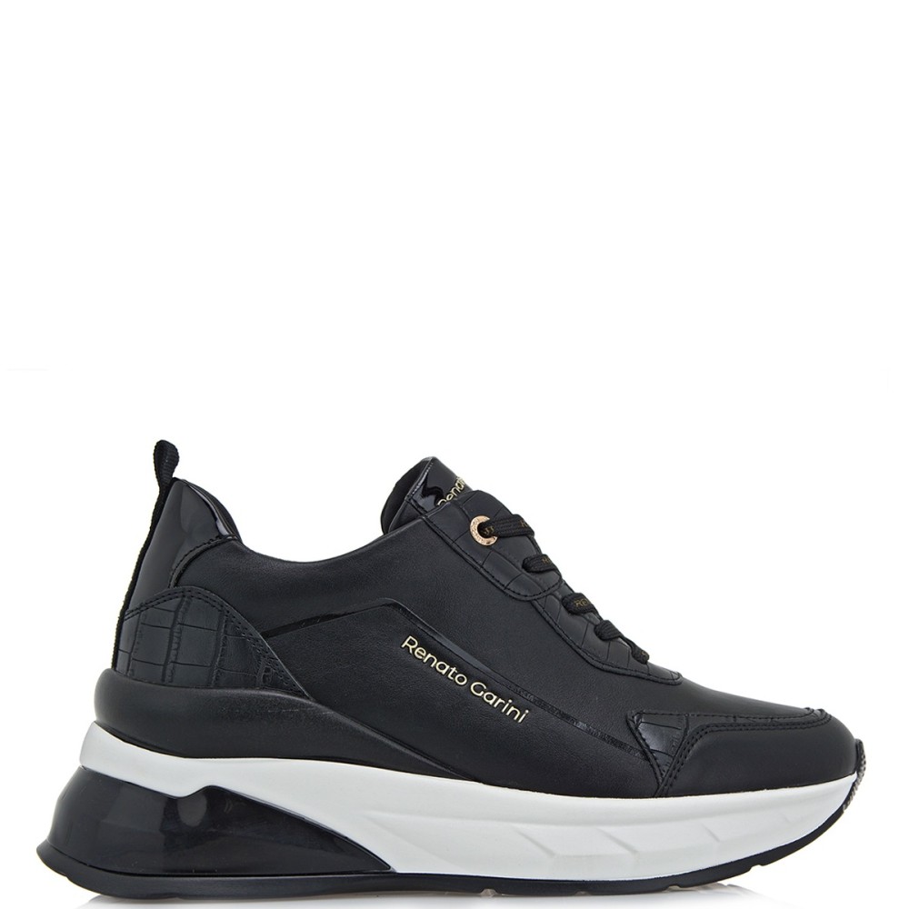 RENATO GARINI</br>Γυναικεία Sneakers Μαύρο Κροκό/Βερνί 566-22WEX01 Renato Garini RENATO GARINI</br>Γυναικεία Sneakers Μαύρο Κροκό/Βερνί 566-22WEX01 Renato Garini