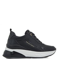 Γυναικεία Sneakers Μαύρο Κροκό/Βερνί 566-22WEX01 Renato Garini
