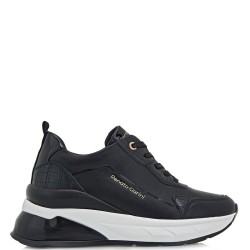 Γυναικεία Sneakers Μαύρο Κροκό/Βερνί 566-22WEX01