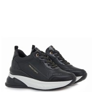 Γυναικεία Sneakers Μαύρο Κροκό/Βερνί 566-22WEX01 Renato Garini