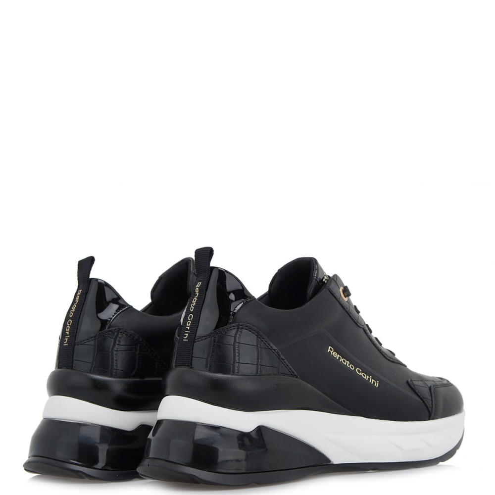 RENATO GARINI</br>Γυναικεία Sneakers Μαύρο Κροκό/Βερνί 566-22WEX01 Renato Garini RENATO GARINI</br>Γυναικεία Sneakers Μαύρο Κροκό/Βερνί 566-22WEX01 Renato Garini