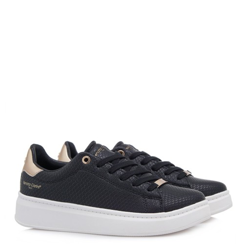Γυναικεία Sneakers Μαύρο Φίδι/Χρυσό Ματ 19WC1219C Renato Garini Γυναικεία Sneakers Μαύρο Φίδι/Χρυσό Ματ 19WC1219C Renato Garini
