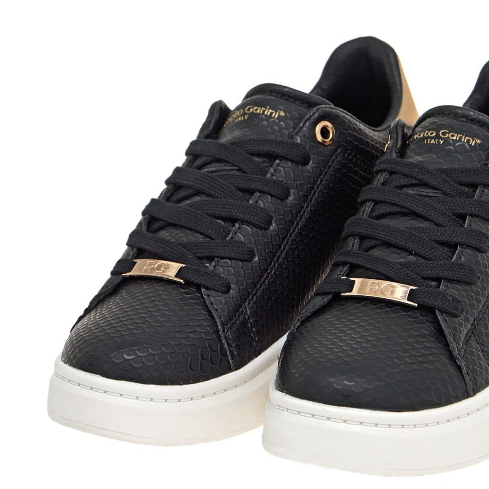 RENATO GARINI</br>Γυναικεία Sneakers Μαύρο Φίδι/Χρυσό Ματ 19WC1219C Renato Garini RENATO GARINI</br>Γυναικεία Sneakers Μαύρο Φίδι/Χρυσό Ματ 19WC1219C Renato Garini