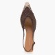 KALOGIROU</br>Kalogirou R206 Γυναικεία Slingback Μπεζ/Καφέ Δέρμα