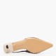 KALOGIROU</br>Kalogirou R206 Γυναικεία Slingback Μπεζ/Καφέ Δέρμα