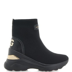 Γυναικεία Sneakers-Μποτάκι Μαύρο/Χρυσό 179-232EX41