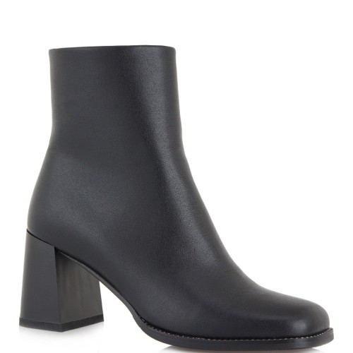 Γυναικεία Μποτάκια με Τακούνι Μαύρο L1001-K3645 Exe