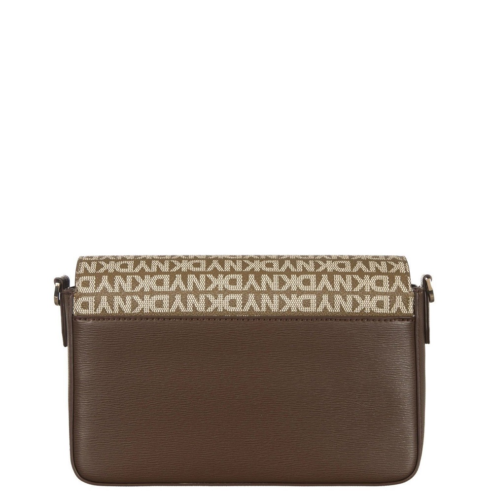 DKNY</br>DKNY BRYANT AVE MD R42EYE21-N42 Γυναικεία Τσάντα Flap Crossbody Καφέ DKNY</br>DKNY BRYANT AVE MD R42EYE21-N42 Γυναικεία Τσάντα Flap Crossbody Καφέ