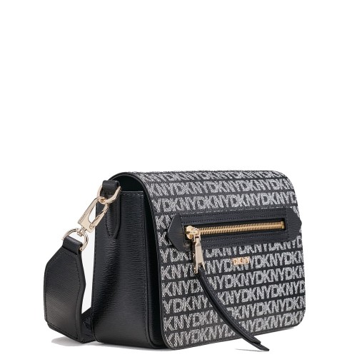 DKNY BRYANT AVE MD R42EYE21-XLB Γυναικεία Τσάντα Flap Crossbody Μαύρο