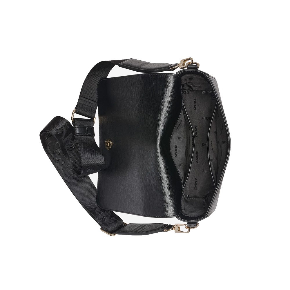 DKNY</br>DKNY BRYANT AVE MD R42EYE21-XLB Γυναικεία Τσάντα Flap Crossbody Μαύρο