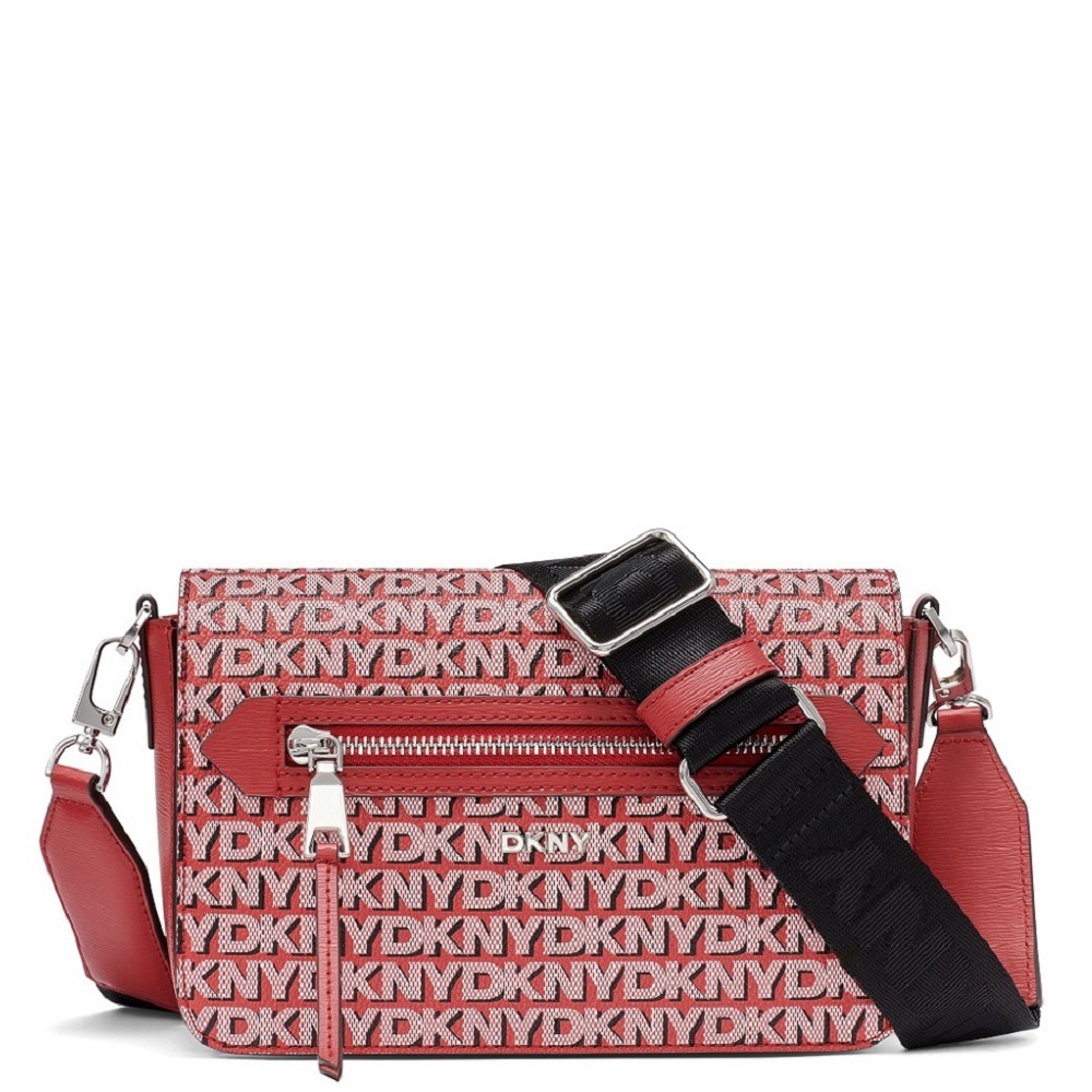 DKNY</br>DKNY BRYANT AVE MD R42EYE21-8RD Γυναικεία Τσάντα Flap Crossbody Κόκκινο