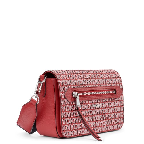 DKNY BRYANT AVE MD R42EYE21-8RD Γυναικεία Τσάντα Flap Crossbody Κόκκινο