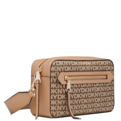 Γυναικεία Τσάντα Χιαστή Μπεζ Logo BRYANT AVE R42EYE22-HR9 DKNY