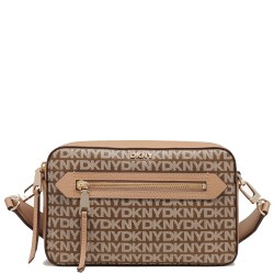 Γυναικεία Τσάντα Χιαστή Μπεζ Logo BRYANT AVE R42EYE22-HR9 DKNY