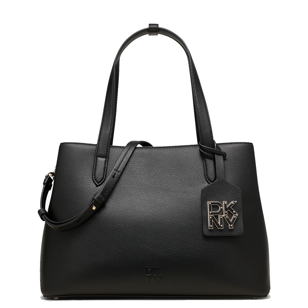 DKNY</br>Γυναικεία Τσάντα Χειρός Μαύρο Δέρμα YORKVILLE R430KF70-BGD DKNY
