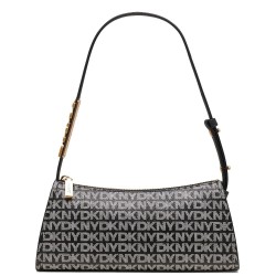 Γυναικεία Τσάντα Ώμου Μαύρο Logo AVRIL R4335G57-XLB DKNY