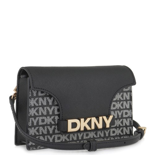 Γυναικεία Τσάντα Χιαστή Μαύρο Logo AVRIL R4355G58-XLB DKNY