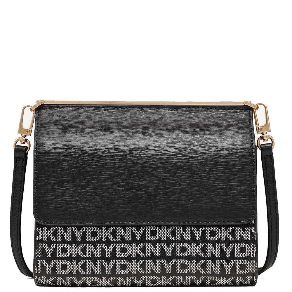 DKNY</br>Γυναικεία Τσάντα Ώμου Μαύρο Logo MONA R43E5G79-XLB DKNY