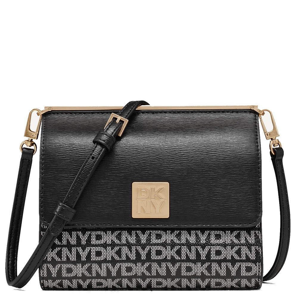 DKNY</br>Γυναικεία Τσάντα Ώμου Μαύρο Logo MONA R43E5G79-XLB DKNY