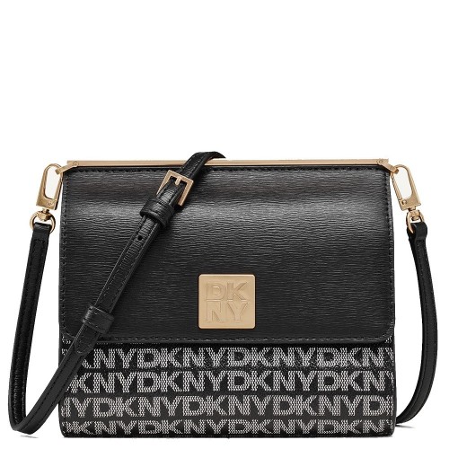 Γυναικεία Τσάντα Ώμου Μαύρο Logo MONA R43E5G79-XLB DKNY
