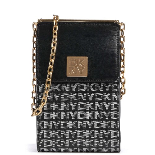 Γυναικεία Τσάντα Χιαστή Μαύρο Logo MONA R43E5G80-XLB DKNY