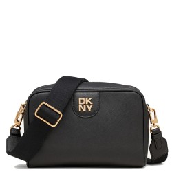 Γυναικεία Τσάντα Χιαστή Μαύρο Δέρμα CAROL R43EKV85-BGD DKNY