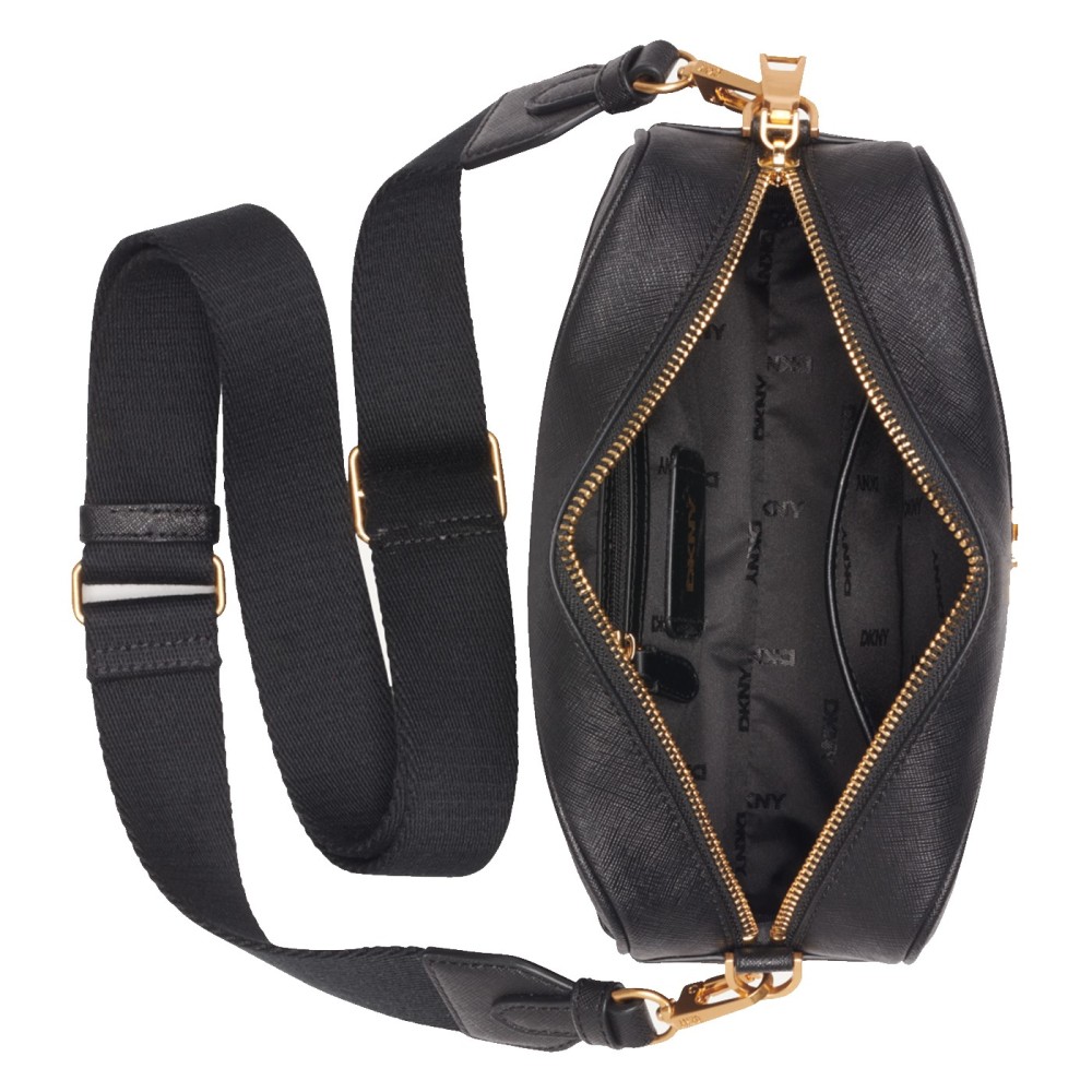 DKNY</br>Γυναικεία Τσάντα Χιαστή Μαύρο Δέρμα CAROL R43EKV85-BGD DKNY