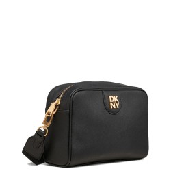 Γυναικεία Τσάντα Χιαστή Μαύρο Δέρμα CAROL R43EKV85-BGD DKNY