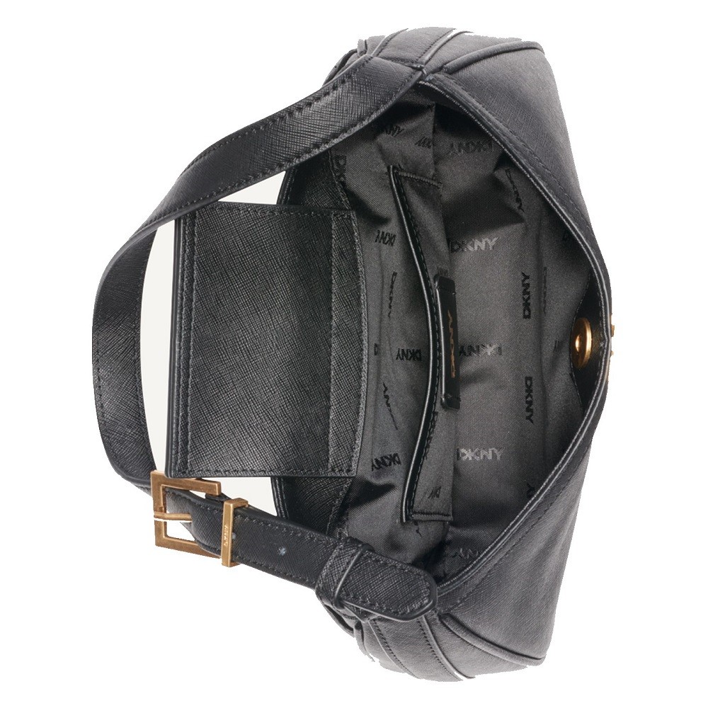 DKNY</br>Γυναικεία Τσάντα Ώμου Μαύρο Δέρμα CAROL R43HKV84-BGD DKNY