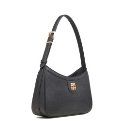 Γυναικεία Τσάντα Ώμου Μαύρο Δέρμα CAROL R43HKV84-BGD DKNY