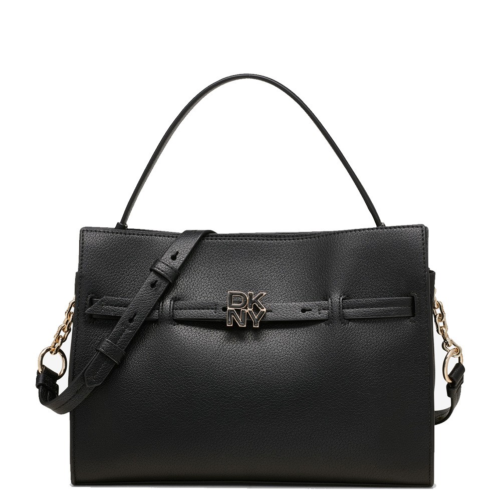 DKNY</br>Γυναικεία Τσάντα Χειρός Μαύρο Δέρμα BUSHWICK R43NKF75-BGD DKNY
