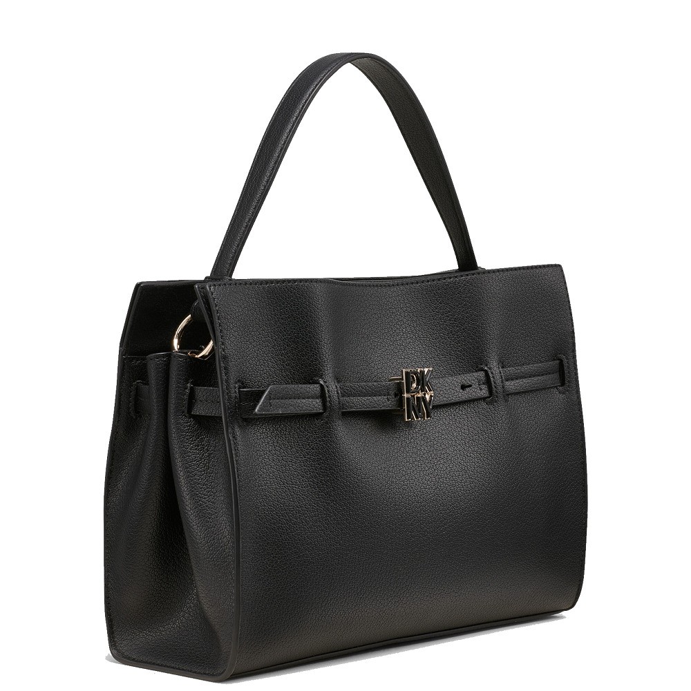 DKNY</br>Γυναικεία Τσάντα Χειρός Μαύρο Δέρμα BUSHWICK R43NKF75-BGD DKNY