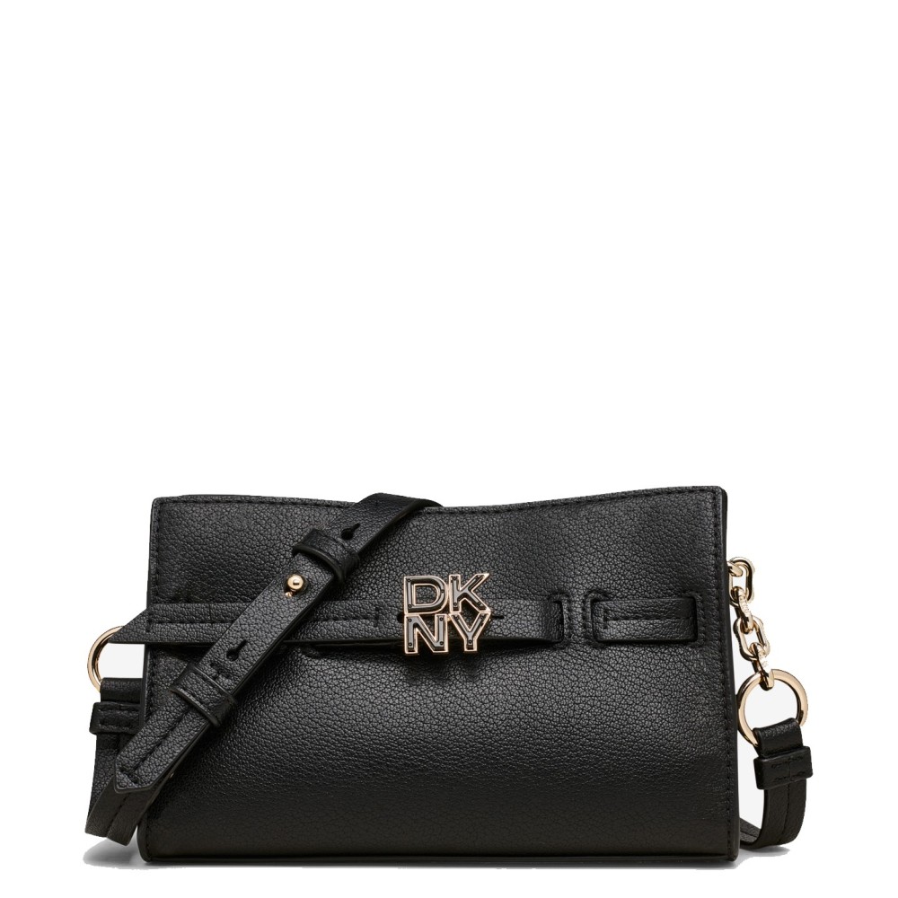 DKNY</br>Γυναικεία Τσάντα Χιαστή Μαύρο Δέρμα BUSHWICK R43NKF77-BGD DKNY