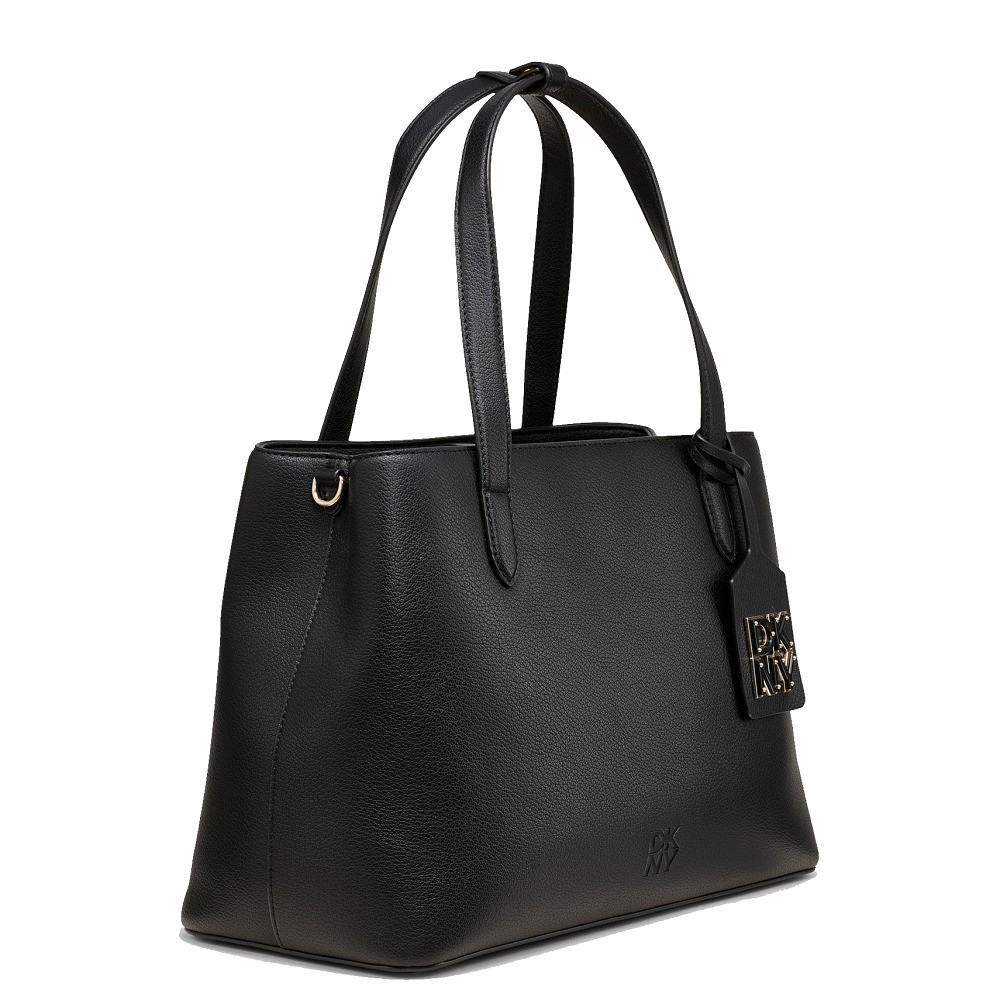 DKNY</br>Γυναικεία Τσάντα Χειρός Μαύρο Δέρμα YORKVILLE R430KF70-BGD DKNY