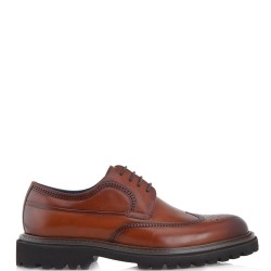 Ανδρικά Δετά Παπούτσια Oxford Δέρμα Ταμπά V3358-05 