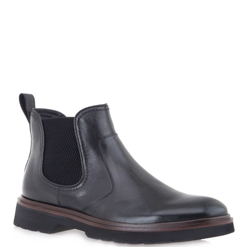 Ανδρικά Μποτάκια Chelsea/Lea Μαύρο X046B-10 Renato Garini Ανδρικά Μποτάκια Chelsea/Lea Μαύρο X046B-10 Renato Garini