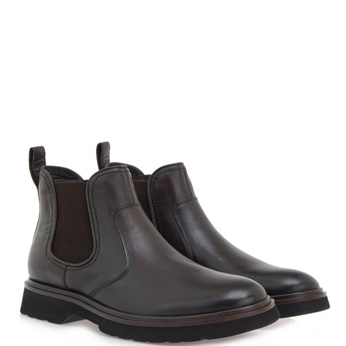 Ανδρικά Μποτάκια Chelsea/Lea Καφέ X046B-10 Renato Garini Ανδρικά Μποτάκια Chelsea/Lea Καφέ X046B-10 Renato Garini