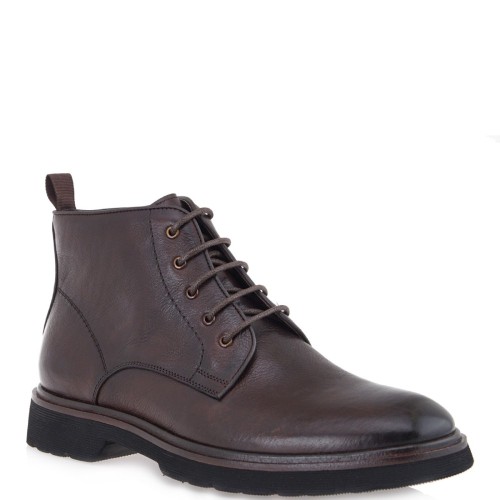 Ανδρικά Μποτάκια Δετά Lea Καφέ X046B-32 Renato Garini Ανδρικά Μποτάκια Δετά Lea Καφέ X046B-32 Renato Garini