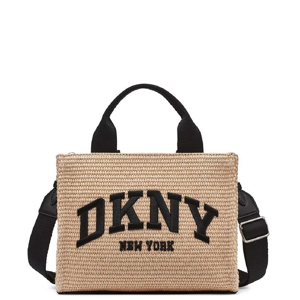 DKNY</br>DKNY HADLEE SM R51ADC80-NAX Γυναικεία Τσάντα Tote Χειρός Μπεζ/Μαύρο DKNY</br>DKNY HADLEE SM R51ADC80-NAX Γυναικεία Τσάντα Tote Χειρός Μπεζ/Μαύρο