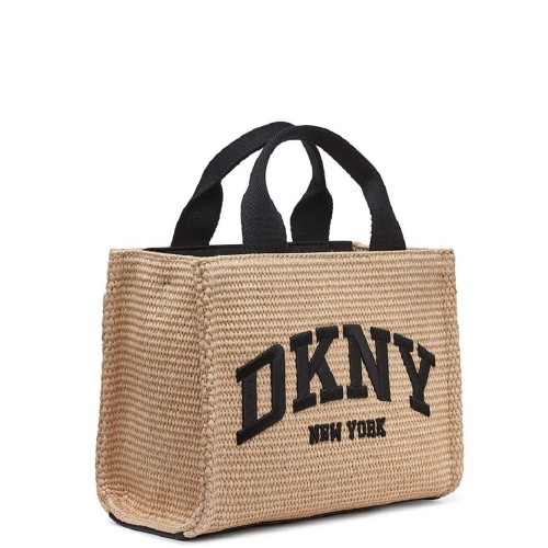 DKNY HADLEE SM R51ADC80-NAX Γυναικεία Τσάντα Tote Χειρός Μπεζ/Μαύρο DKNY HADLEE SM R51ADC80-NAX Γυναικεία Τσάντα Tote Χειρός Μπεζ/Μαύρο