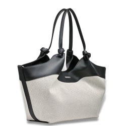 Γυναικεία Τσάντα Ώμου Μπεζ/Μαύρο PAULA R51BGE48-NAX DKNY