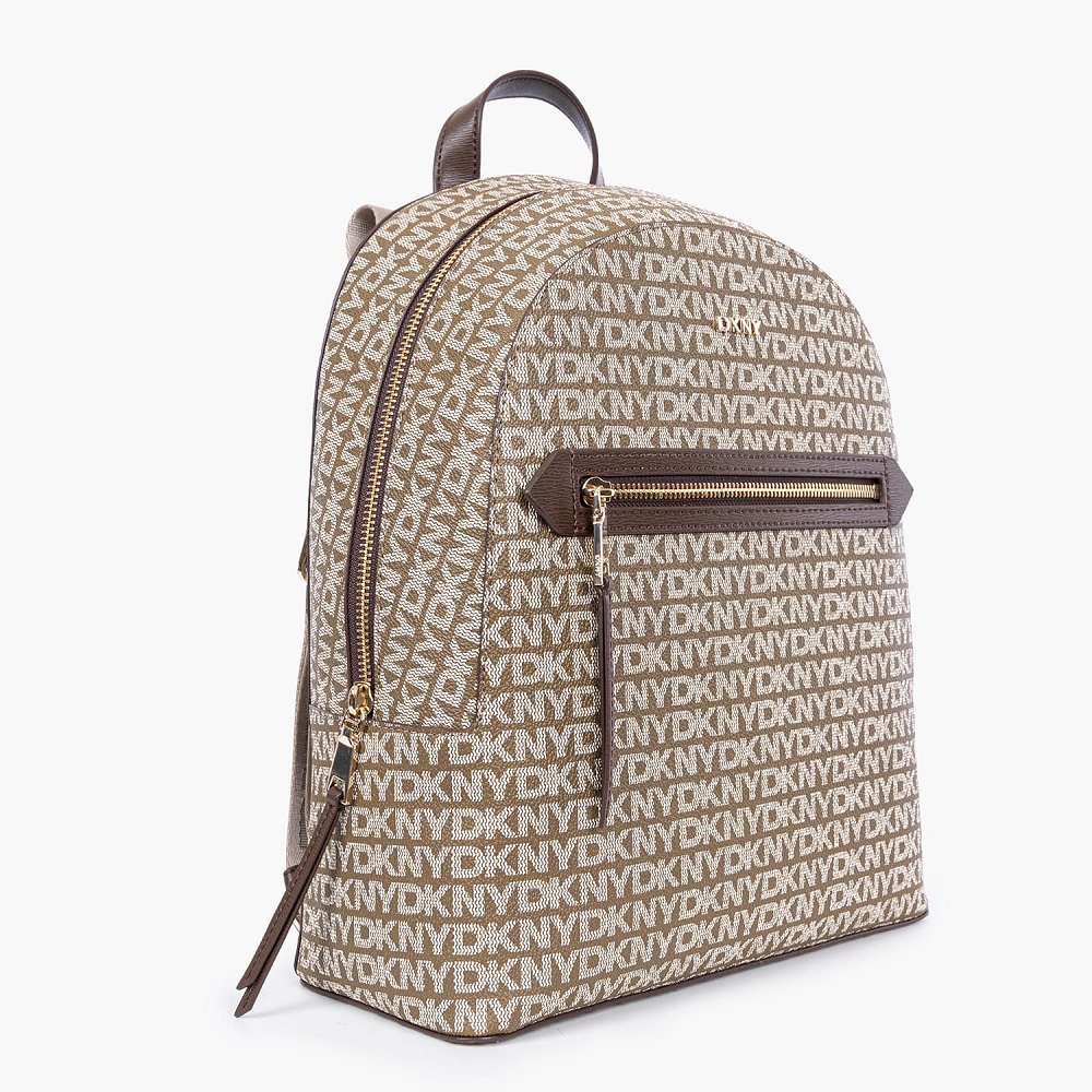 DKNY</br>DKNY BRYANT R51KYJ33-Ε3Κ Γυναικεία Τσάντα Backpack Μπεζ Logo DKNY</br>DKNY BRYANT R51KYJ33-Ε3Κ Γυναικεία Τσάντα Backpack Μπεζ Logo