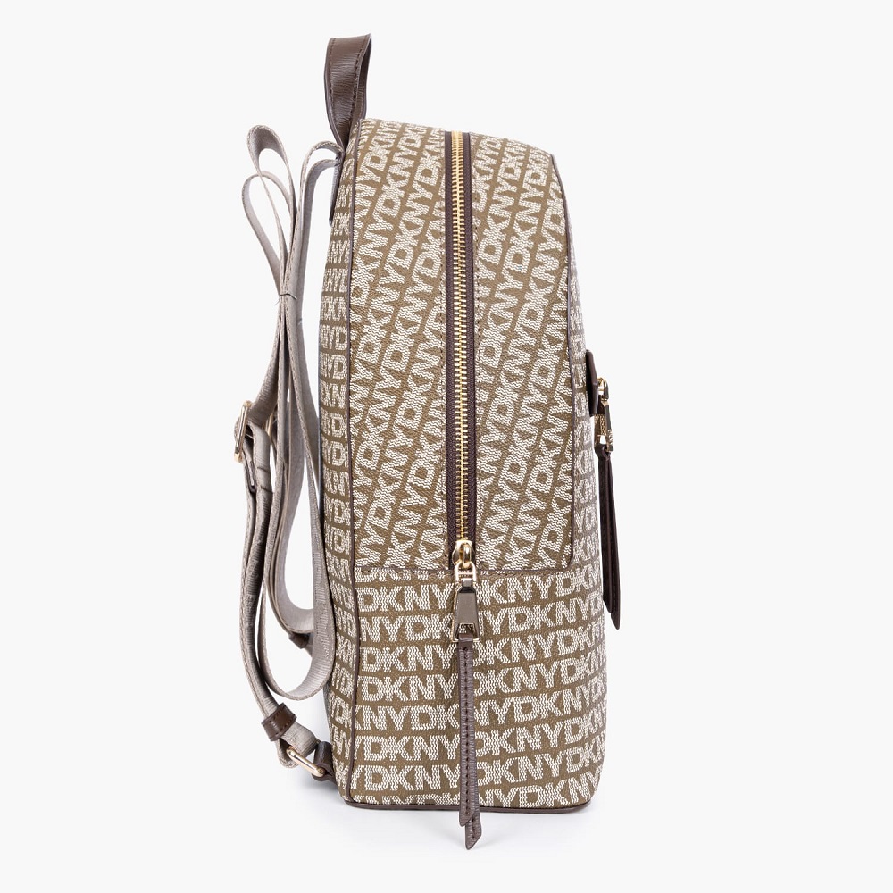 DKNY</br>DKNY BRYANT R51KYJ33-Ε3Κ Γυναικεία Τσάντα Backpack Μπεζ Logo DKNY</br>DKNY BRYANT R51KYJ33-Ε3Κ Γυναικεία Τσάντα Backpack Μπεζ Logo