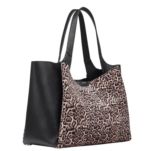 DKNY WILLA R53ADG32-LEO Γυναικεία Τσάντα Ώμου Μαύρο Leopard DKNY WILLA R53ADG32-LEO Γυναικεία Τσάντα Ώμου Μαύρο Leopard
