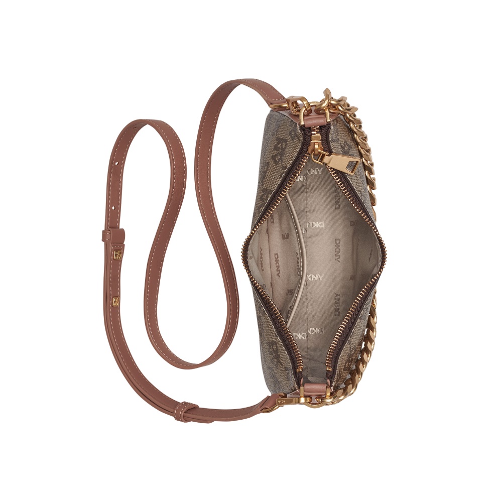 DKNY</br>DKNY JENNA DEMI R53E6I10-P2Z Γυναικεία Τσάντα Crossbody Ταμπά DKNY</br>DKNY JENNA DEMI R53E6I10-P2Z Γυναικεία Τσάντα Crossbody Ταμπά