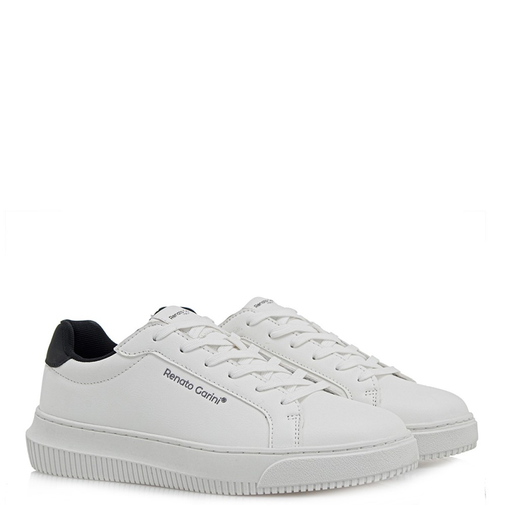 RENATO GARINI</br>Ανδρικά Sneakers Λευκό/Μαύρο CLOE-002M Renato Garini RENATO GARINI</br>Ανδρικά Sneakers Λευκό/Μαύρο CLOE-002M Renato Garini
