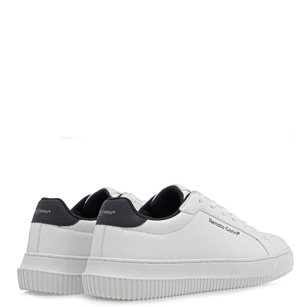 RENATO GARINI</br>Ανδρικά Sneakers Λευκό/Μαύρο CLOE-002M Renato Garini RENATO GARINI</br>Ανδρικά Sneakers Λευκό/Μαύρο CLOE-002M Renato Garini